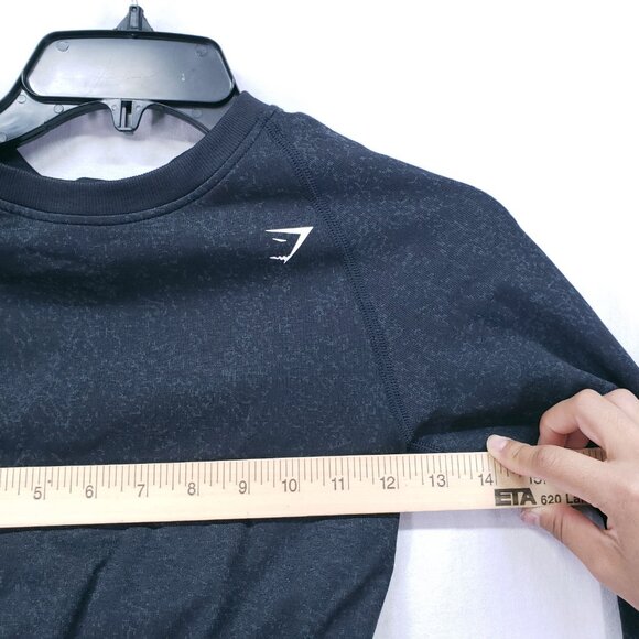 Gymshark Shirt Womens Small Long Sleeve Vital Crop Top Seamless Athleisure - Picture 3 of 8